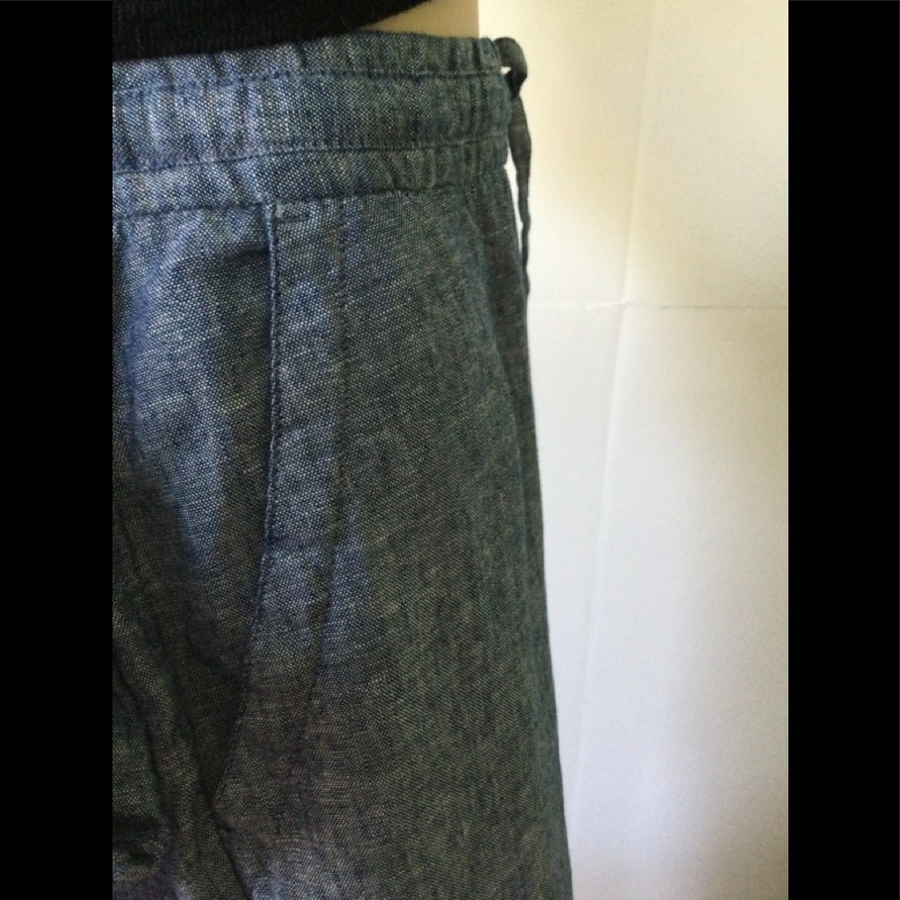 NEW OLD NAVY (Size 2X) Linen Blend Denim Appearance Draw Adjustable String Pants - Picture 9 of 9
